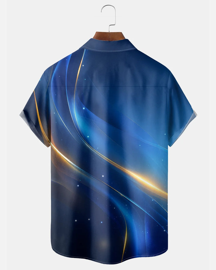 Alohadaddy® Casual Abstract Art Print Men&