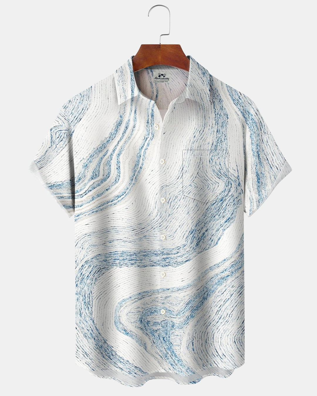 Alohadaddy® Casual Striped Abstract Print Men&