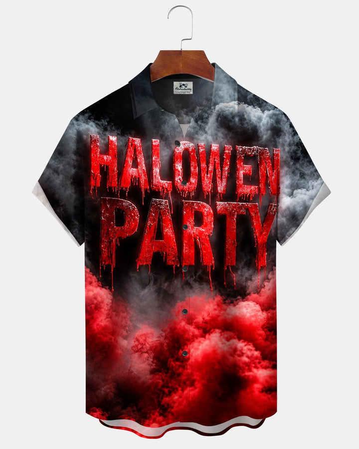 Alohadaddy® Holiday Halloween Bloodstain Print Men&
