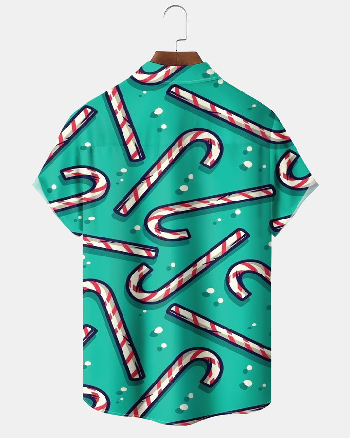 Alohadaddy® Holiday Christmas Candy Cane Print Men&