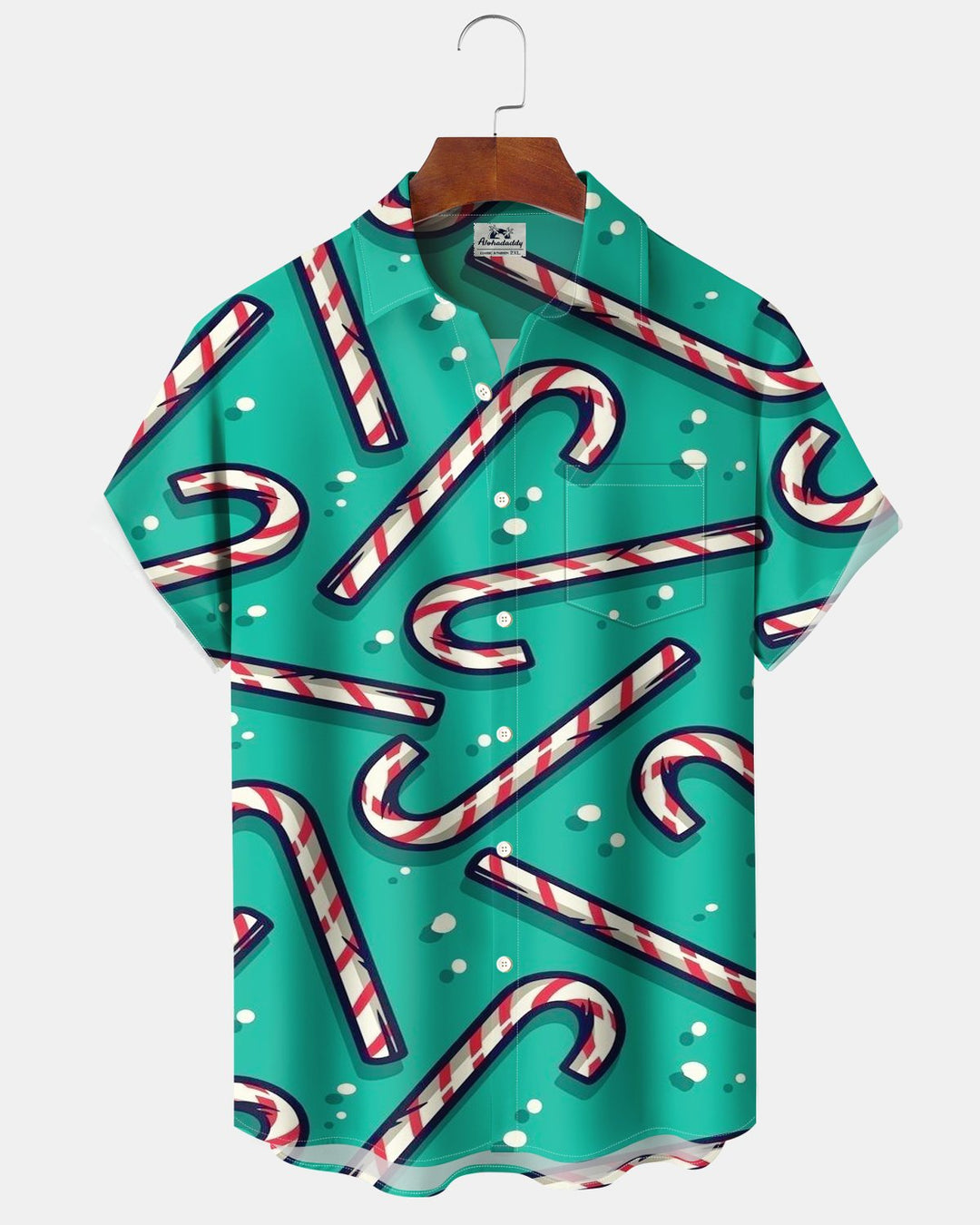 Alohadaddy® Holiday Christmas Candy Cane Print Men&