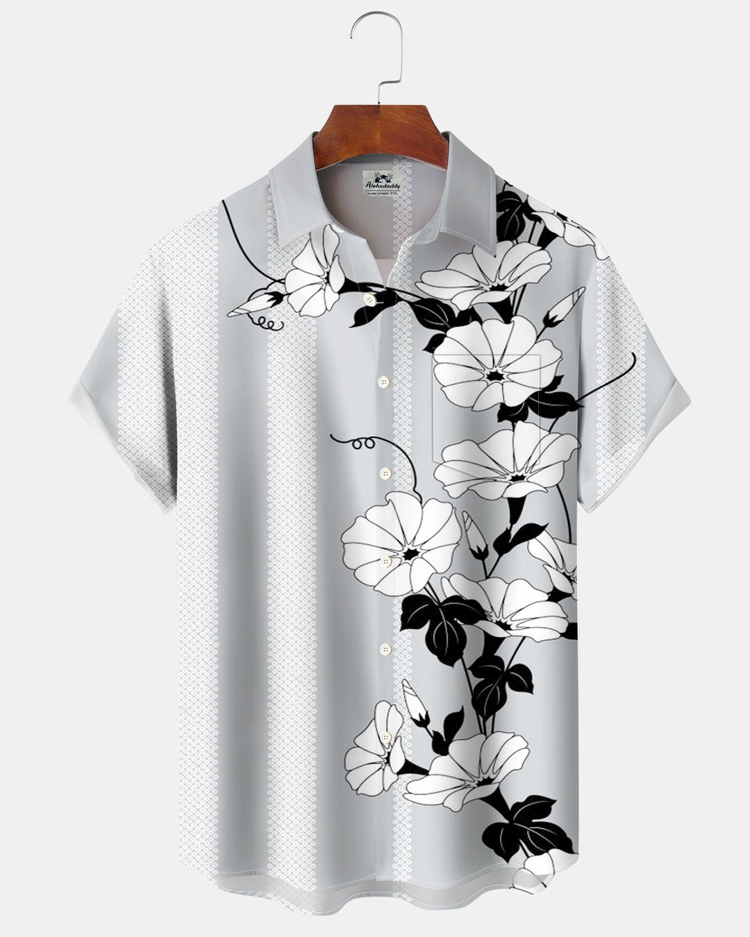 Alohadaddy® Casual Floral Striped Print Men&