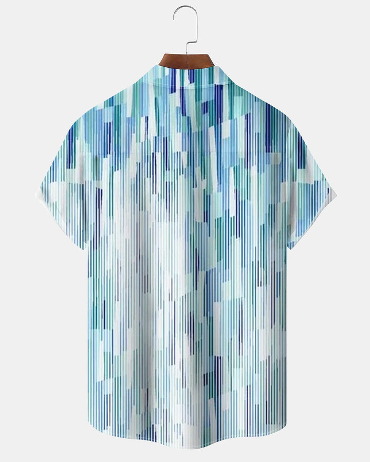Alohadaddy® Basic Striped Gradient Print Men&