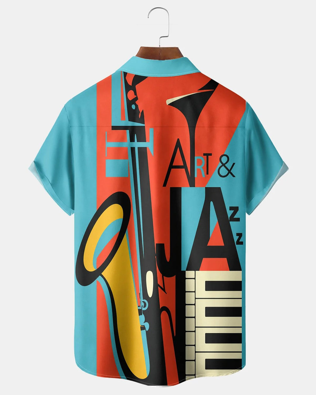 Alohadaddy® Retro Jazz Music Art Geometric Print Men&