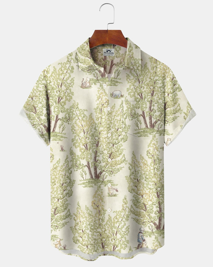 Alohadaddy® Casual Tree and Animal Print Men&