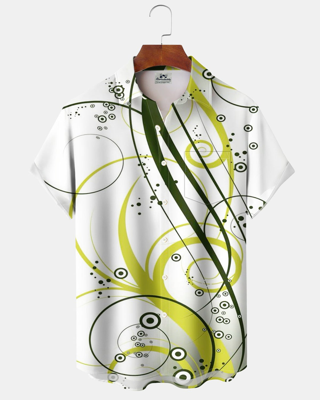 Alohadaddy® Casual Abstract Geometric Polka Dot Print Men&