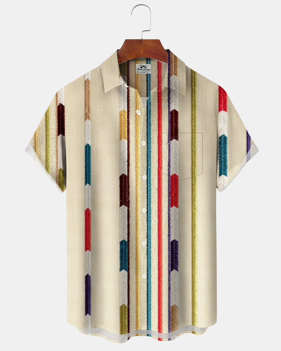 Alohadaddy® Casual Basic Striped Print Men&