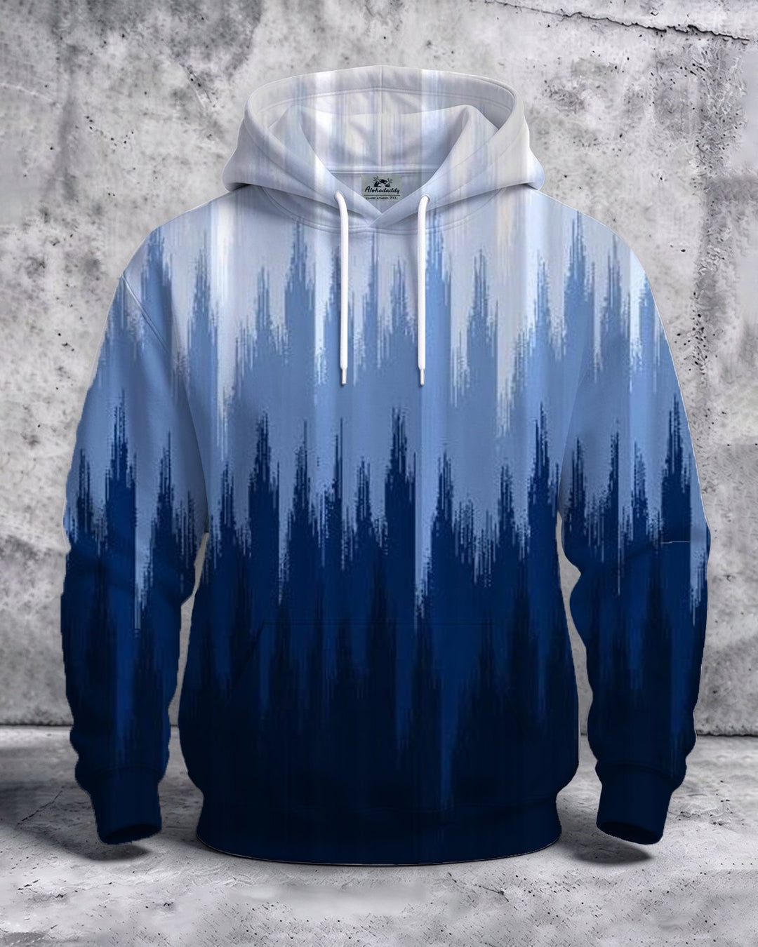 Alohadaddy® Casual Striped Abstract Gradient Art Print Men&