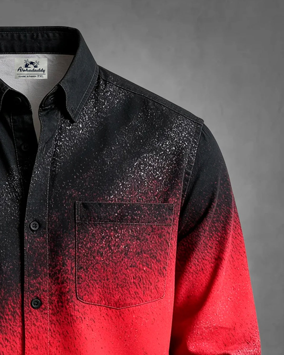 Alohadaddy® Casual Basic Abstract Gradient Print Men&
