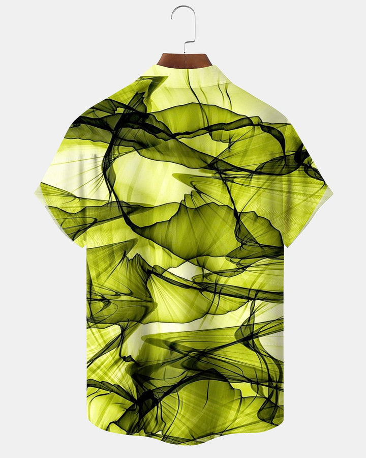 Alohadaddy® Casual Abstract Art Lotus Ripple Reflection Print Men&