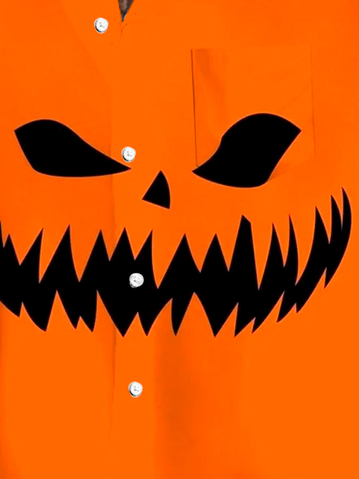 Alohadaddy Retro Halloween Pumpkin 3D Digital Print Men&
