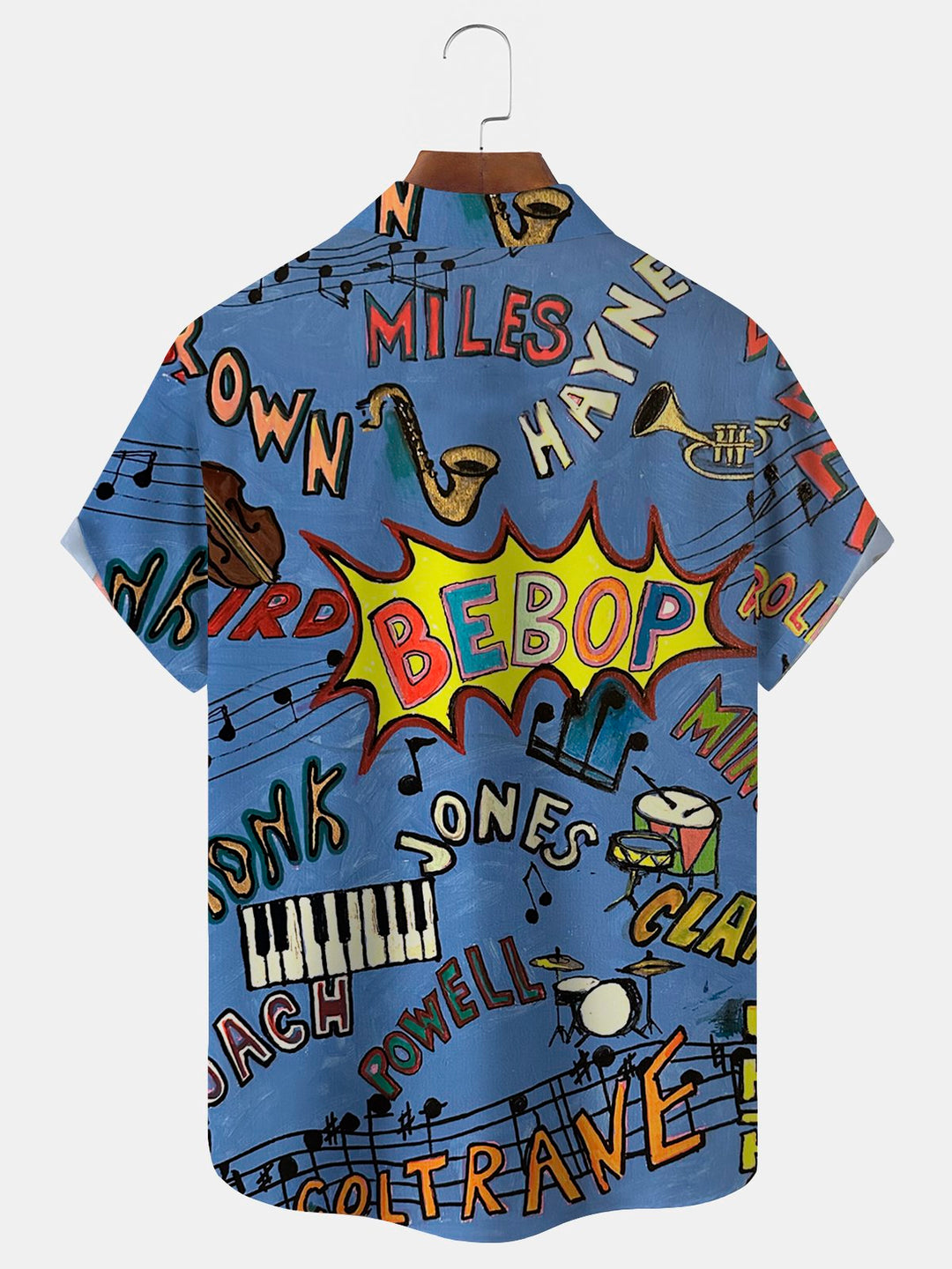 Alohadaddy Retro Music Jazz 3D Digital Print Men&
