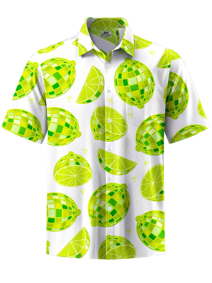 Alohadaddy® Casual Lemon Music Ball Print Moisture-wicking Men&
