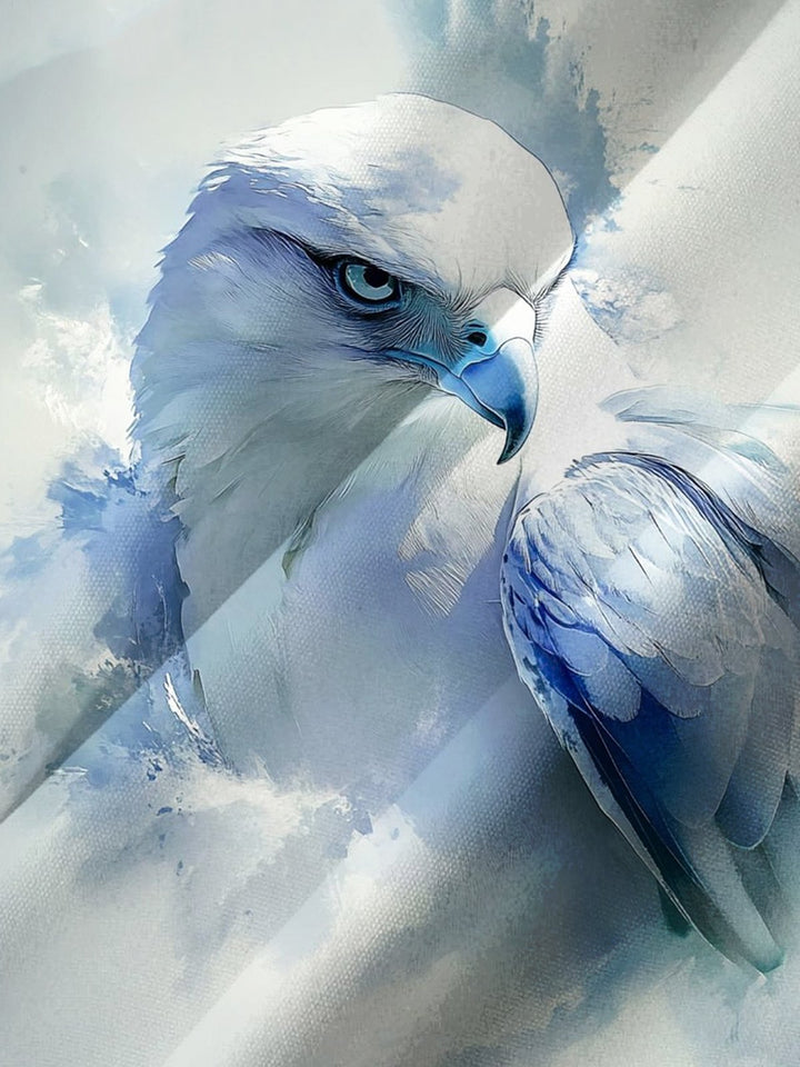 Alohadaddy® Casual Eagle Watercolor Art Print Chest Pocket Men&