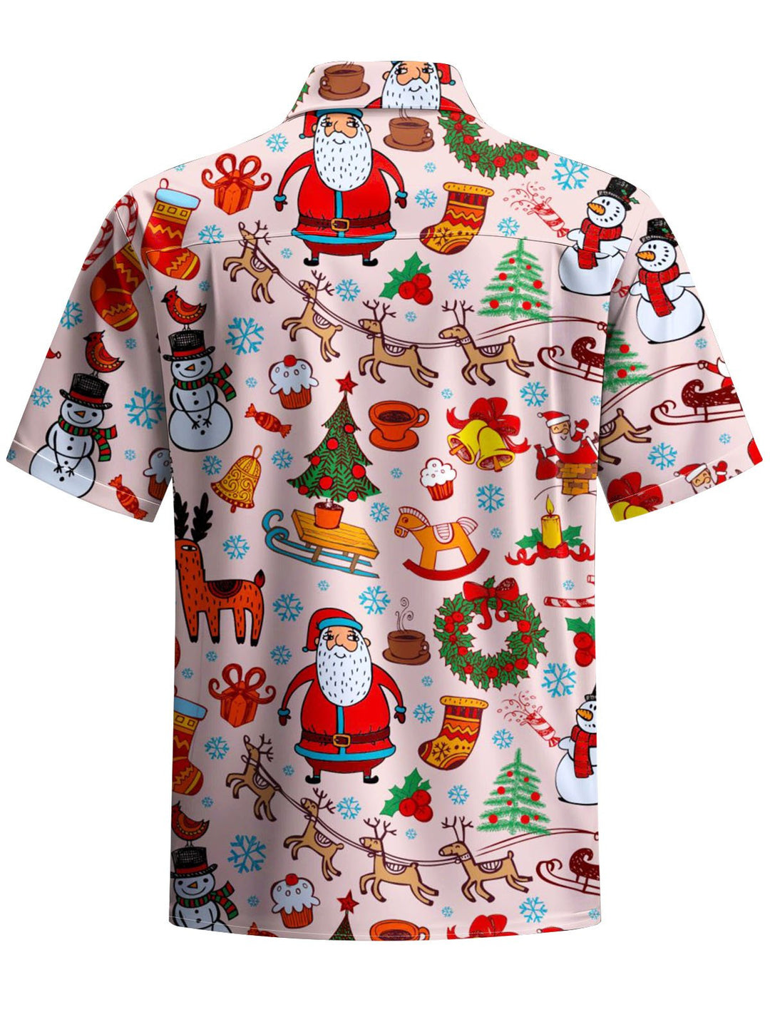 Alohadaddy® Christmas Cartoon Art Print Pocket Stretch Men&