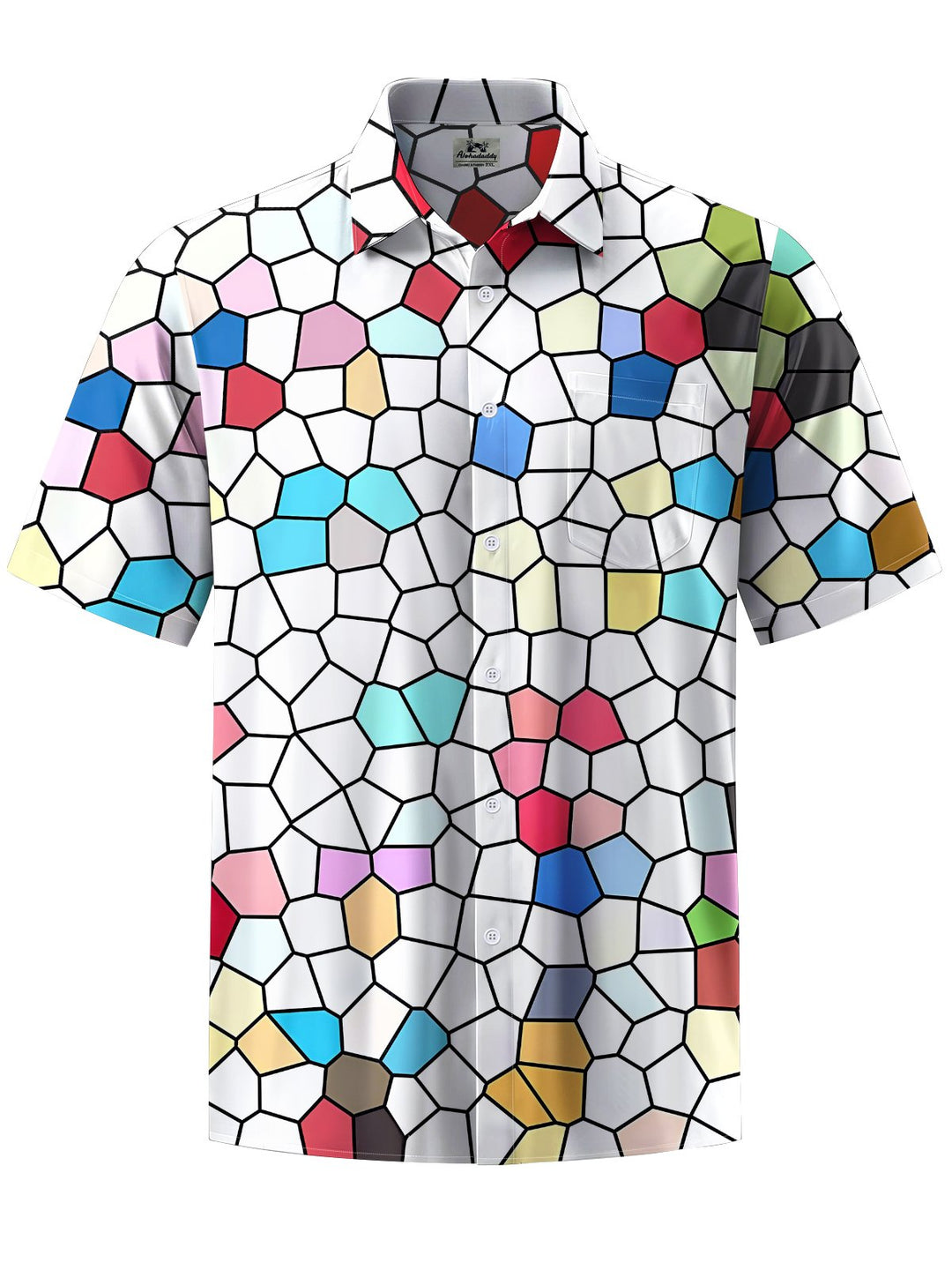 Alohadaddy® Casual Geometric Art Print Pocket Stretch Men&