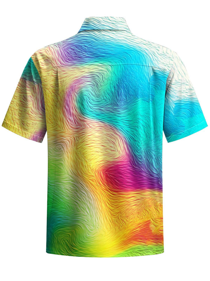 Alohadaddy® Casual Abstract Art Print Pocket Stretch Men&