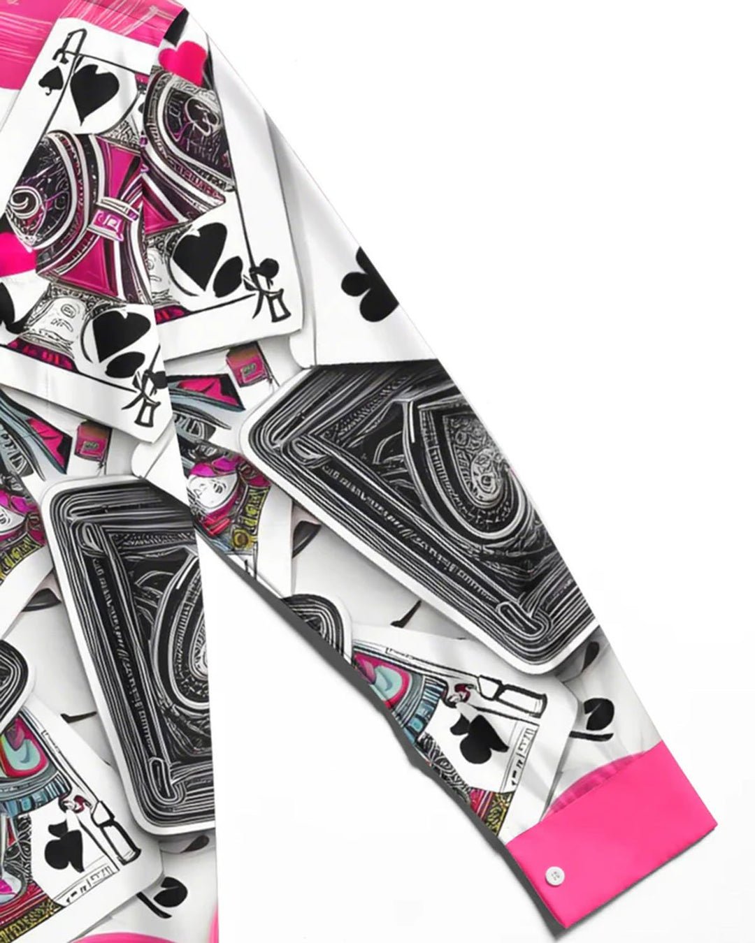 Alohadaddy® Hawaiian Poker Print Stretch Button Pocket Men&