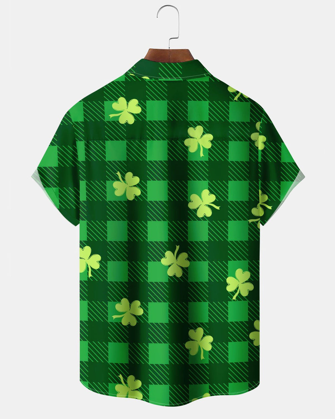 Alohadaddy® Casual Checkered Geometric Print Art with Pockets and Buttons Men&