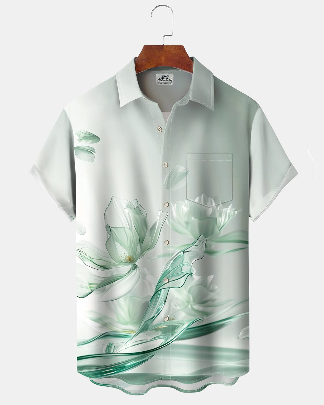 Alohadaddy® Casual Floral Print Art Button Pocket Cardigan Men&