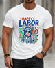 Alohadaddy® Men's Short-Sleeve T-Shirt  Labor Day Graphic Crew Neck