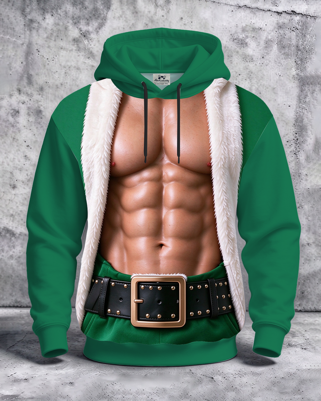 Alohadaddy® Men’s Holiday Christmas Print Pullover Hoodie