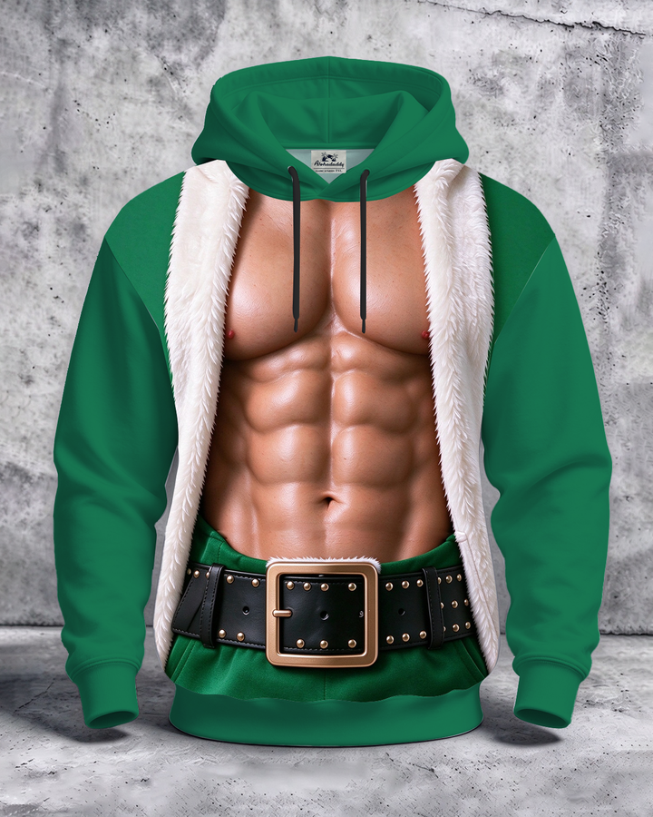 Alohadaddy® Men’s Holiday Christmas Print Pullover Hoodie
