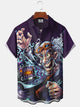 Alohadaddy Retro 60s Cartoon Car Flame Pocket Shirt