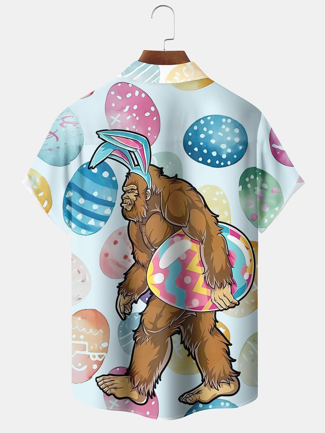 Alohadaddy Hawaii Resort Style Easter Bigfoot Pocket Button Stretch Large Size Men&
