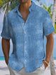 Alohadaddy® Vintage Basics Printed Art Pockets Wicking Hawaiian Shirts Big & Tall