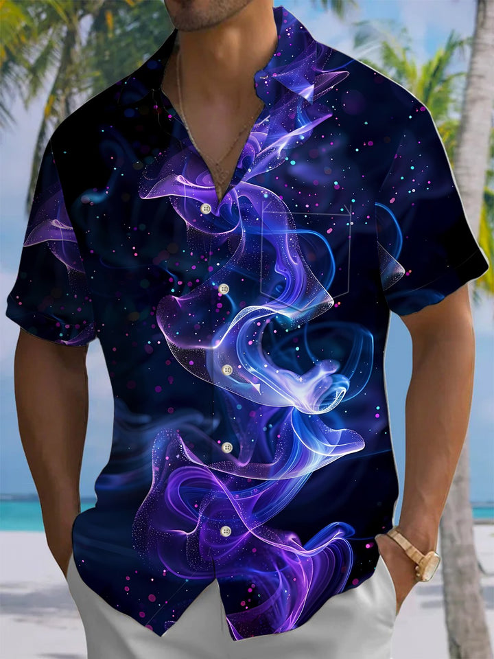 Alohadaddy® Casual Abstract Texture Pockets Moisture Wicking Large Size Stretch Men&