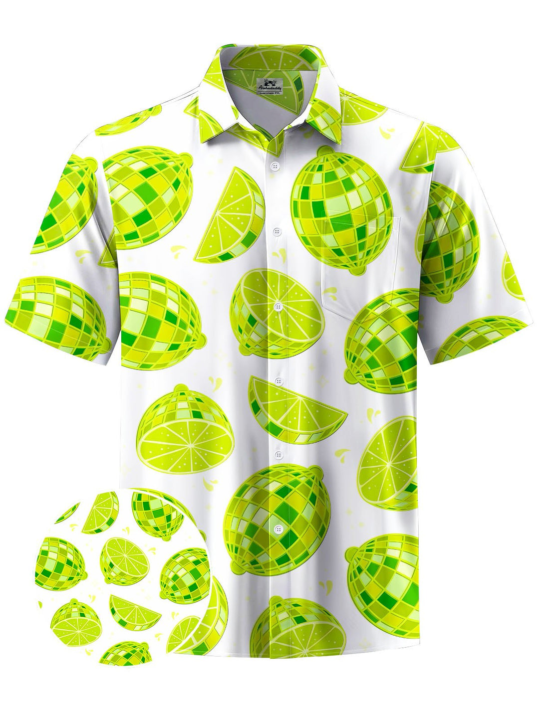 Alohadaddy® Casual Lemon Music Ball Print Moisture-wicking Men&