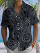 Alohadaddy® Hawaiian Floral Art Print Chest Pocket Mens Short Sleeve Shirts Big & Tall