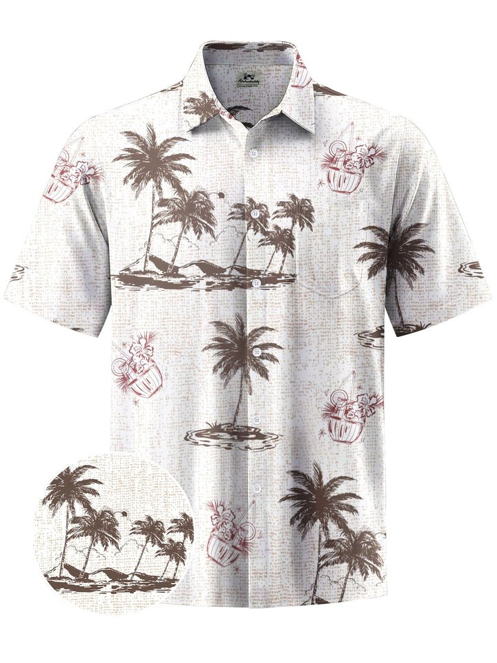 Alohadaddy® Hawaii Palm Trees Art Print Moisture Wicking Men&