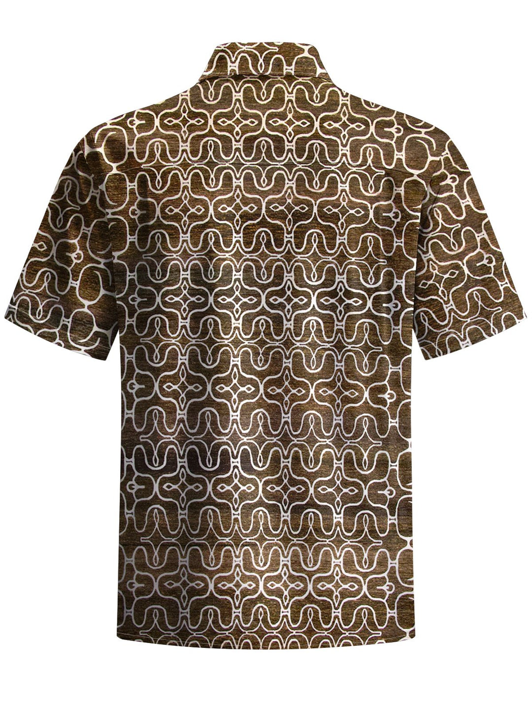 Alohadaddy® Vintage Geometric Art Print Chest Pocket Men&