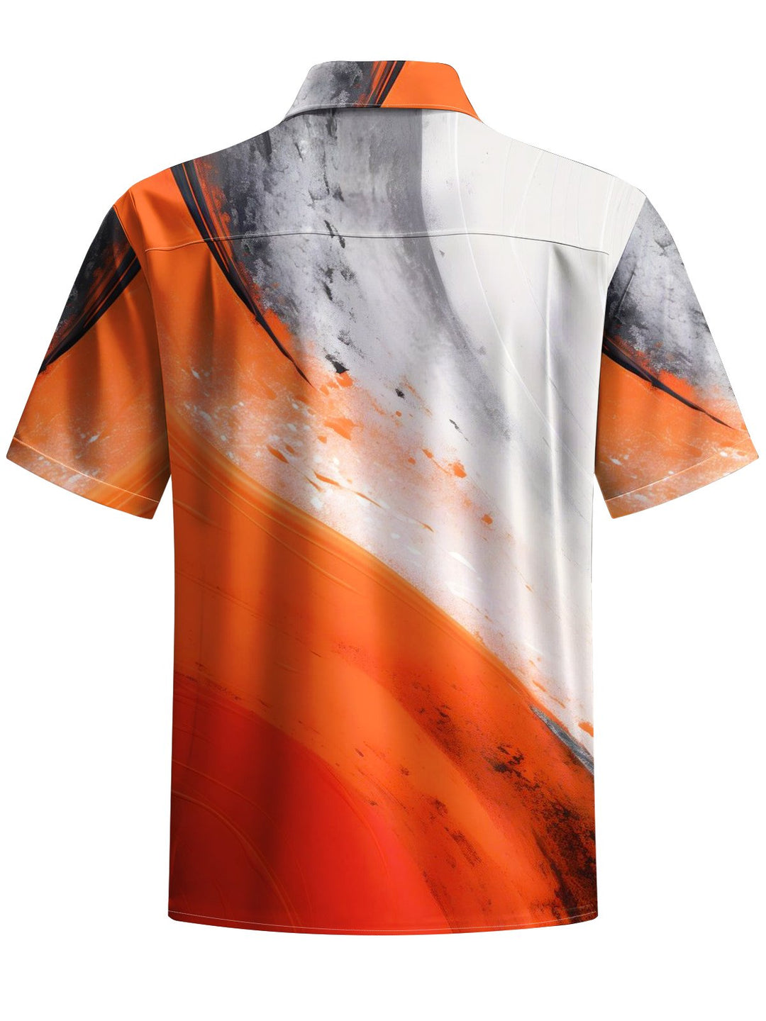 Alohadaddy® Vintage Casual Ombre Art Print Chest Pocket Men&