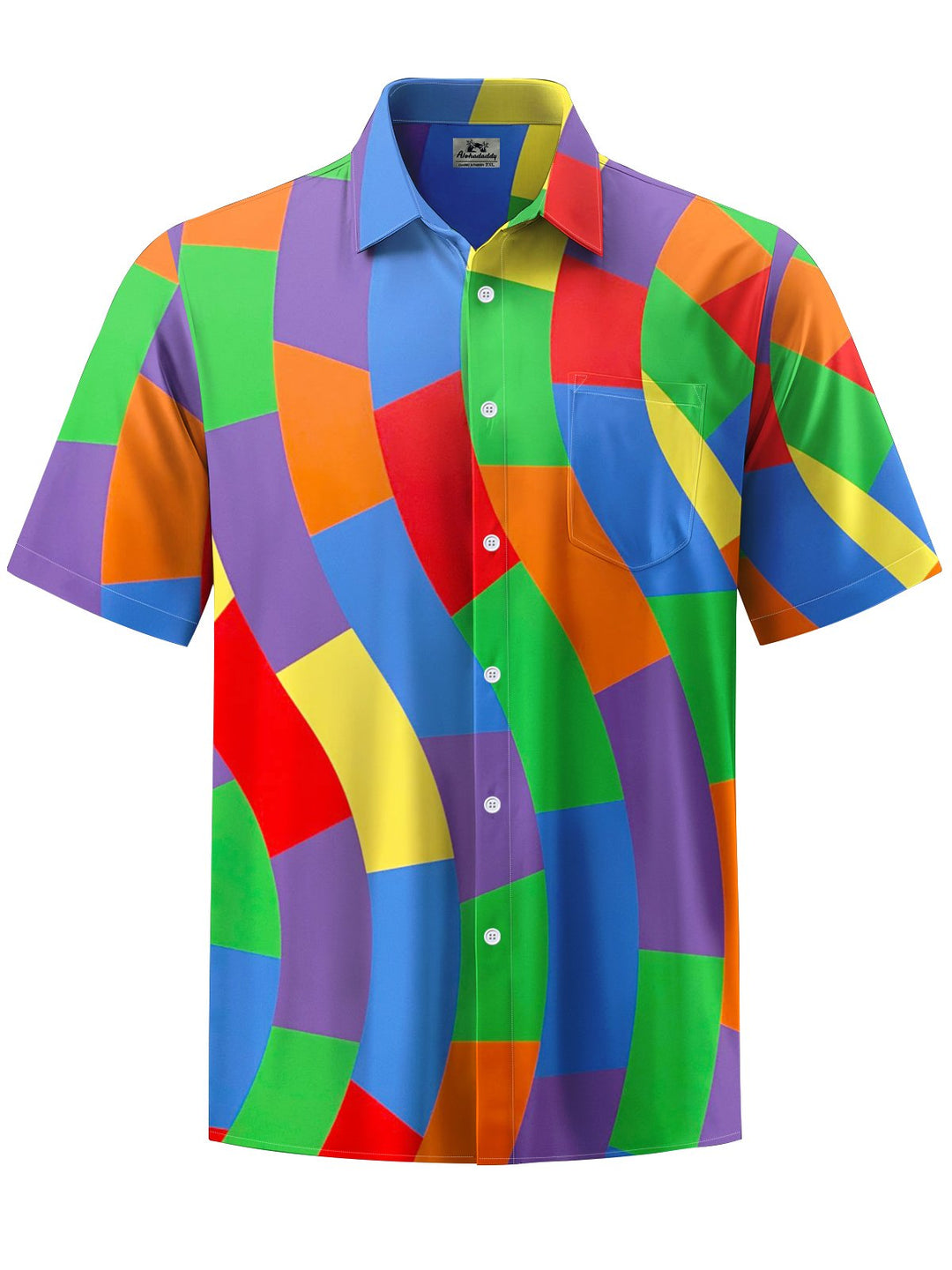 Alohadaddy® Casual Geometric Art Print Men&