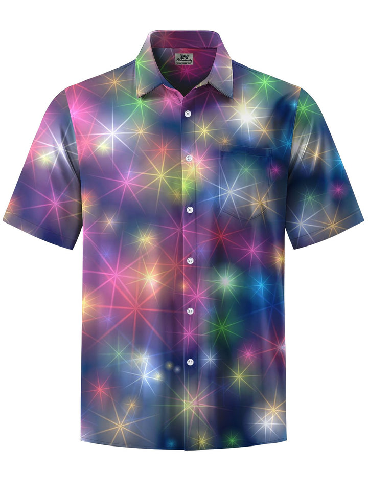 Alohadaddy® Casual Star Art Print Pocket Stretch Men&