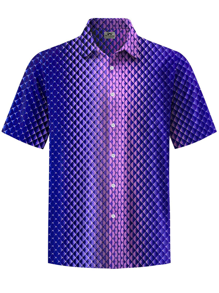 Alohadaddy® Casual Geometric Gradient Print Art Stretch Men&