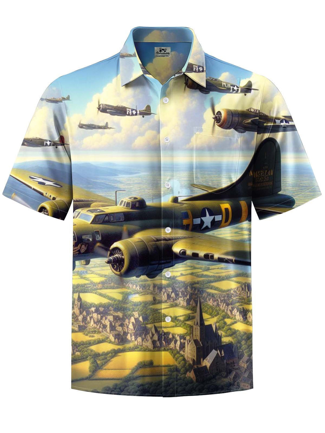 Alohadaddy® Casual Fighter Squad Print Art Pocket Elastic Men&