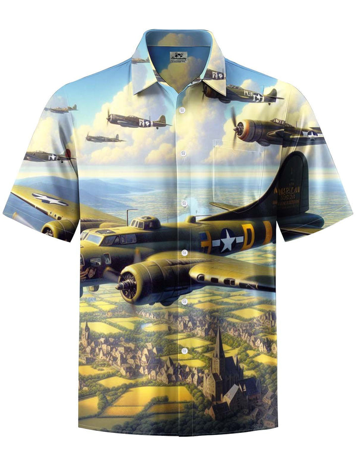 Alohadaddy® Casual Fighter Squad Print Art Pocket Elastic Men&