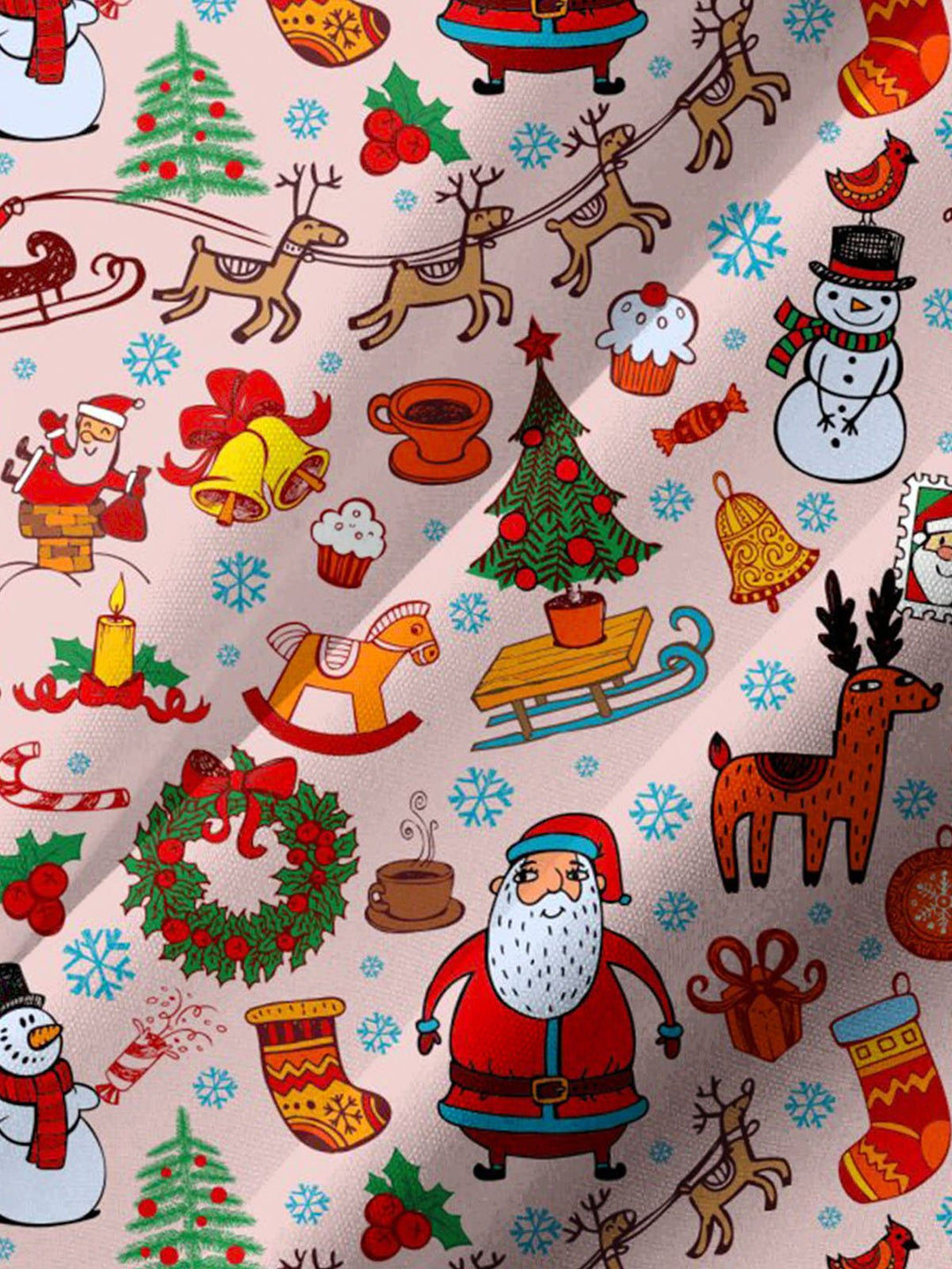 Alohadaddy® Christmas Cartoon Art Print Pocket Stretch Men&