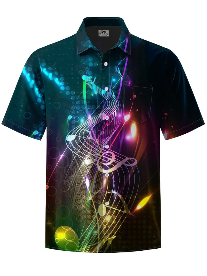 Alohadaddy® Casual Musical Notes Printed Art Pocket Stretch Men&