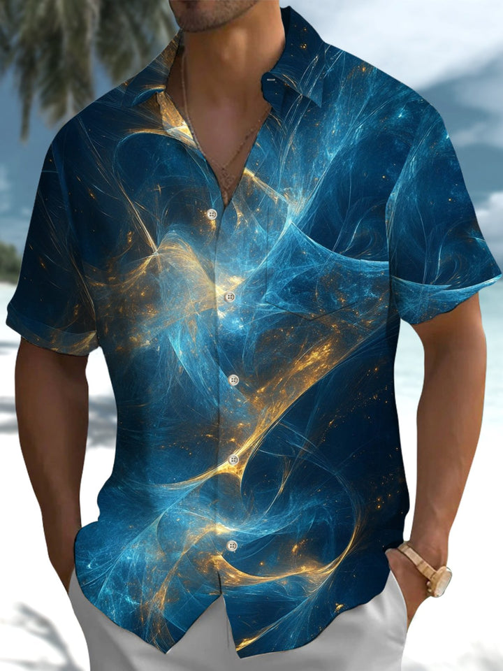 Alohadaddy® Casual Abstract Print Pocket Stretch Men&