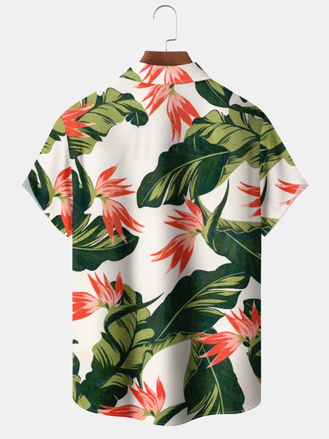 Alohadaddy® Vintage Floral Botanical Print Pocket Button Stretch Men&