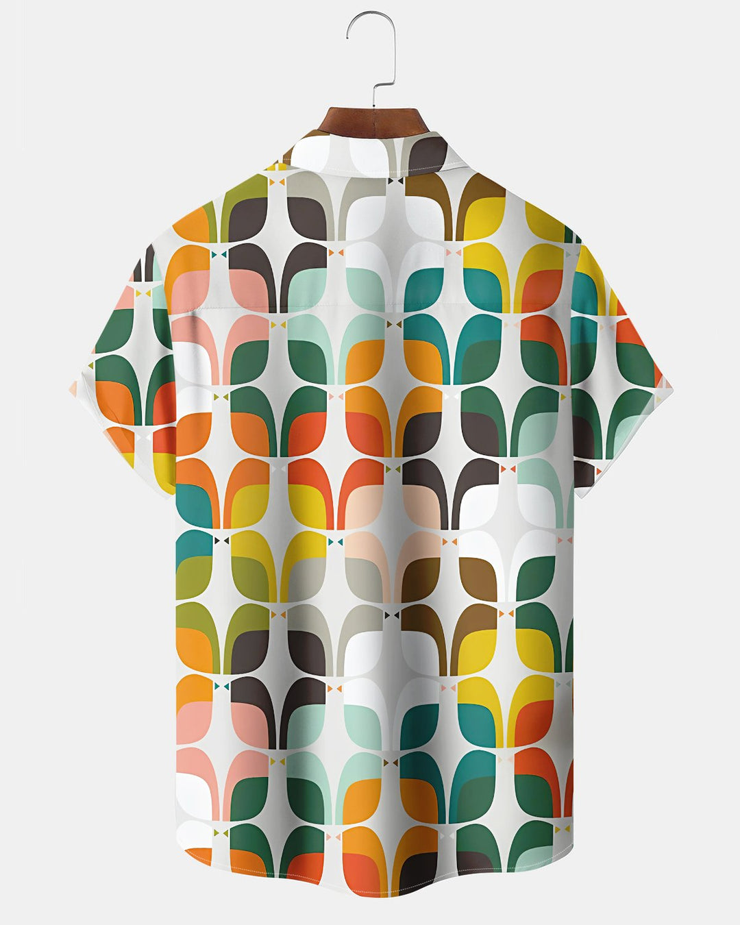 Alohadaddy® Casual Geometric Print Pocket Elastic Button Men&