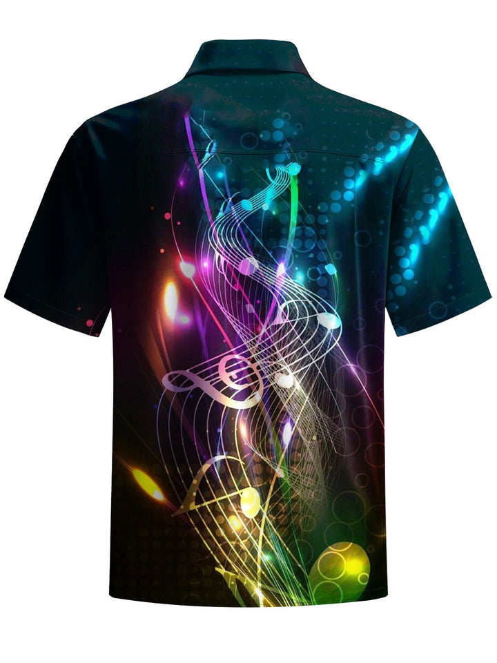 Alohadaddy® Casual Musical Notes Printed Art Pocket Stretch Men&