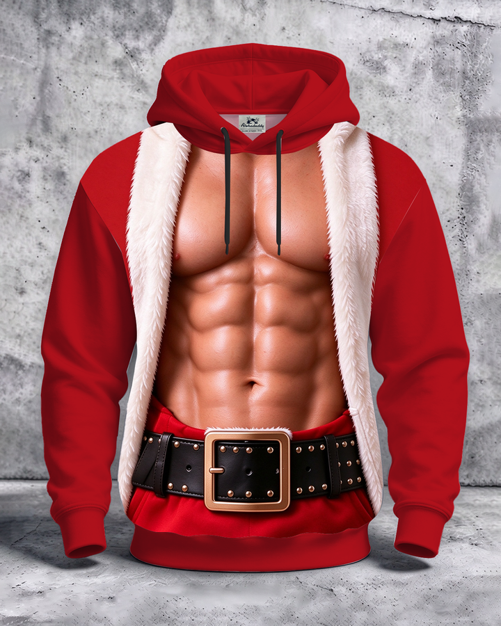 Alohadaddy® Men’s Holiday Christmas Print Pullover Hoodie