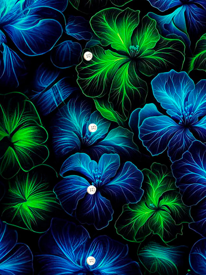 Alohadaddy Retro Gradient Floral 3D Digital Print Men&