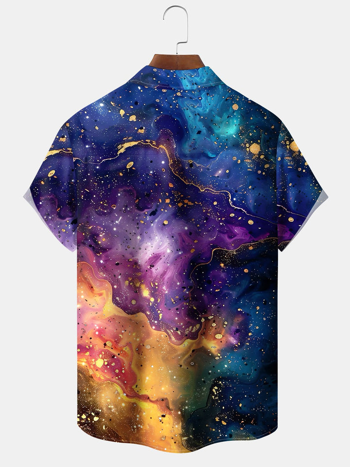 Alohadaddy® Vintage Abstract Textured Art Print Pockets Stretch Men&